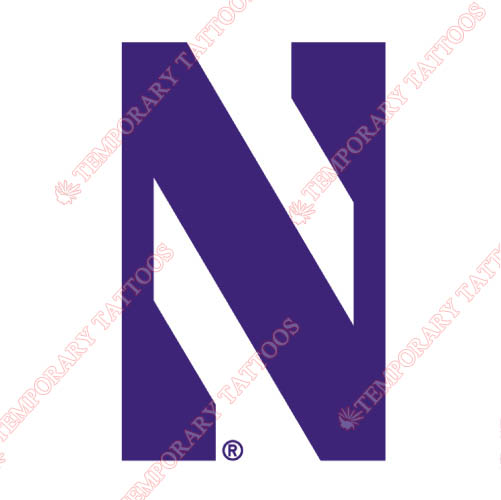 Northwestern Wildcats Customize Temporary Tattoos Stickers NO.5702